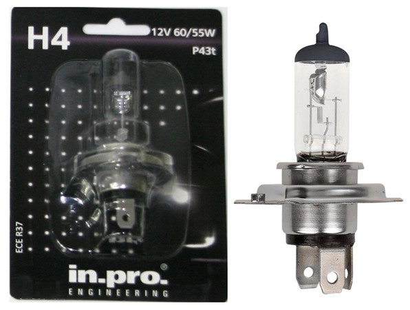 Een in.pro kfz-lamp h4 voor hauptscheinwerfer 12 v / 60/55 w koop je bij NiceSupplies.nl