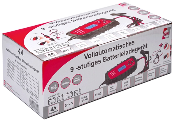 Een iwh kfz-batterij-oplader 6,5a 6/12v vollautomatafel koop je bij NiceSupplies.nl