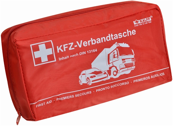 Een kalff kfz-verbandtas compact inhoud din 13164 zwart koop je bij NiceSupplies.nl