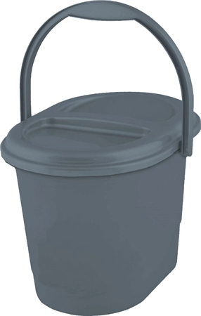 Een keeeper bio-afvalemmer elsa 13 liter eco-grey koop je bij NiceSupplies.nl