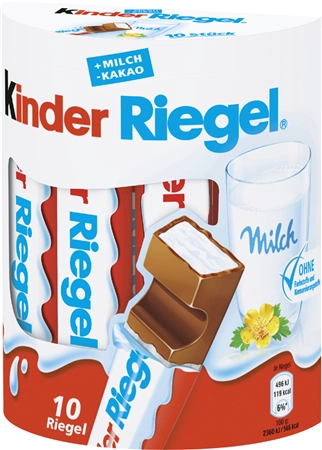 Een kinder chocoriegel 10 stuks box inhoud 210 g koop je bij NiceSupplies.nl