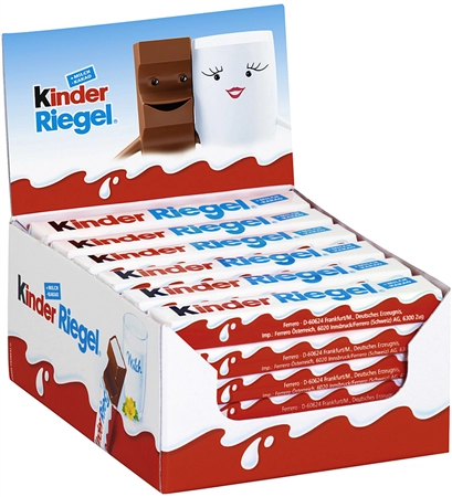 Een kinder chocoriegel 36 stuks display inhoud 756 g koop je bij NiceSupplies.nl