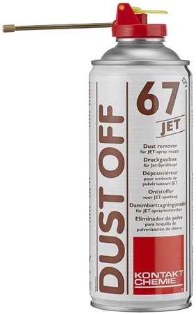 Een kontakt chemie druckluchtreiniger dust off 67 jet 300 ml koop je bij NiceSupplies.nl