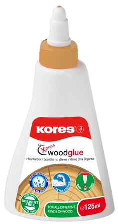 Een kores hout lijm xpress wood-glue 125 ml wit koop je bij NiceSupplies.nl