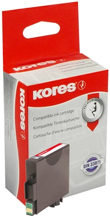 Een kores inktcartridge g1627c vervangt epson t2712 cyaan koop je bij NiceSupplies.nl