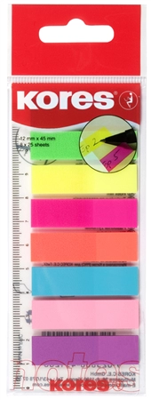 Een kores pagemarker folie 12x45mm neonverf koop je bij NiceSupplies.nl