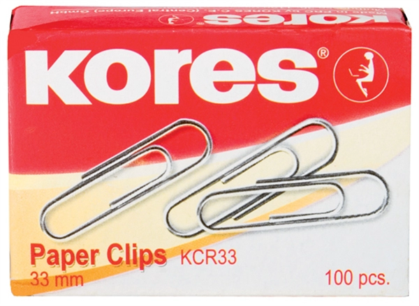 Een kores paperclips 50mm verzinkt koop je bij NiceSupplies.nl