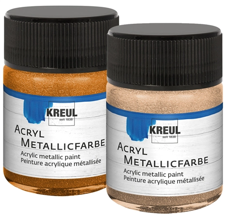 Een kreul acryl-metallic verf goldbronze 50 ml koop je bij NiceSupplies.nl