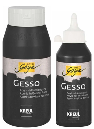 Een kreul acrylgronding solo goya gesso zwart 250 ml koop je bij NiceSupplies.nl