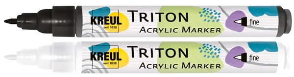 Een kreul acrylmarker triton acrylic marker fine wit koop je bij NiceSupplies.nl