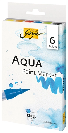 Een kreul aqua paint marker solo goya 6 stuks set koop je bij NiceSupplies.nl