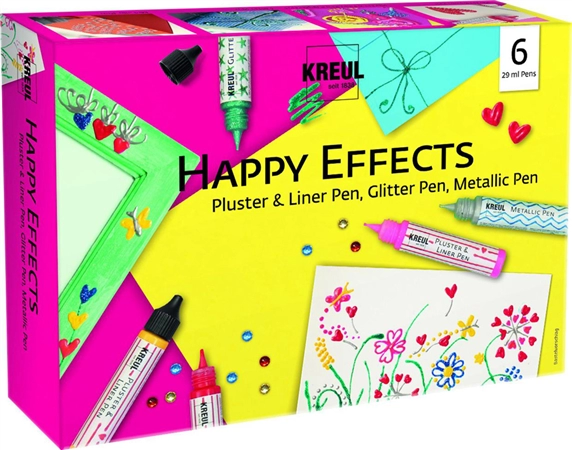 Een kreul creatief-set happy effects 6-delig koop je bij NiceSupplies.nl