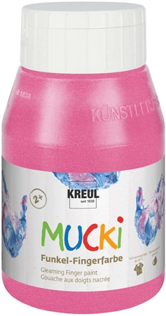 Een kreul funkel-vingerverf mucki diamanten-blauw 500 ml koop je bij NiceSupplies.nl