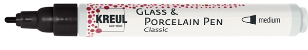 Een kreul glas en porcelein pen classic cognac koop je bij NiceSupplies.nl