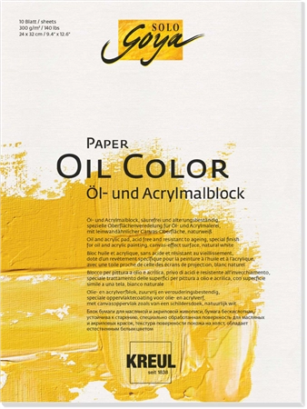 Een kreul kunstenaarsblok solo goya paper oil color 240x320mm koop je bij NiceSupplies.nl