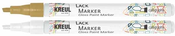 Een kreul lakmarker gloss paint marker calligraphy gold koop je bij NiceSupplies.nl