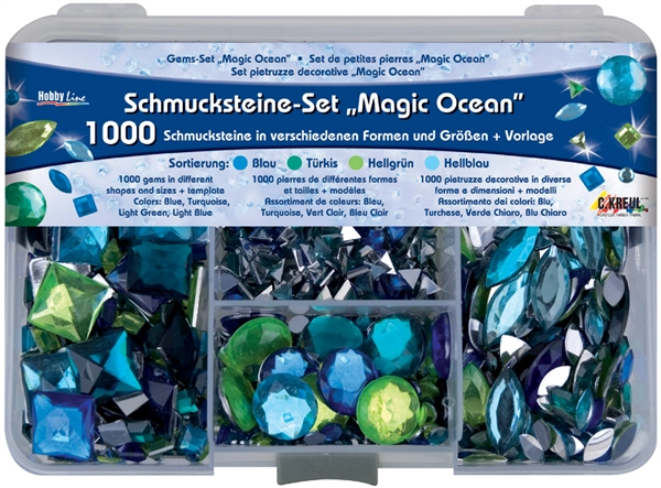 Een kreul strass-stenen-set hobby line magic ocean koop je bij NiceSupplies.nl