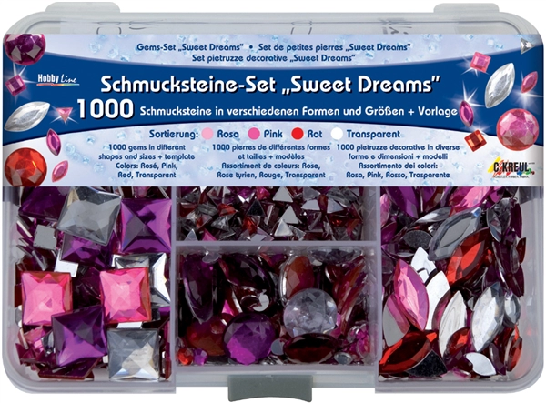 Een kreul strass-stenen-set hobby line sweet dreams koop je bij NiceSupplies.nl