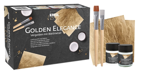 Een kreul vergolden met velmetaal set golden elegance koop je bij NiceSupplies.nl