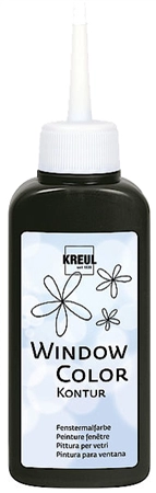 Een kreul window color contourenverf glitter-goud 80 ml koop je bij NiceSupplies.nl