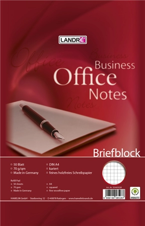 Een landre? schrijfblok business office notes din a4 ruit koop je bij NiceSupplies.nl