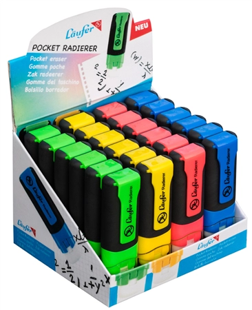 Een laufer kunststof gum pocket 24 stuks display koop je bij NiceSupplies.nl