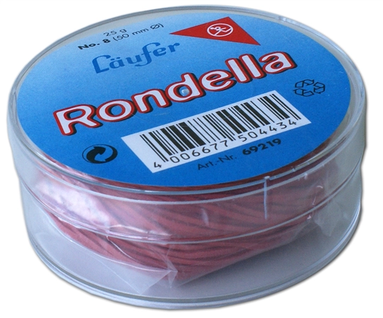 Een laufer rondella elastiek in doos 25gr 25mm rood koop je bij NiceSupplies.nl