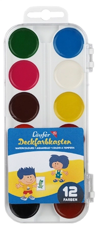 Een laufer verfdoos 12 kleuren van kunststof koop je bij NiceSupplies.nl