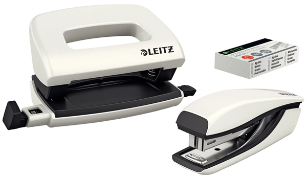 Een leitz nietmachine-en perforator-set mini nexxt wow-groen koop je bij NiceSupplies.nl