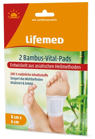 Een lifemed bamboe-vital-pads 80x60mm wit 2 stuks pak koop je bij NiceSupplies.nl