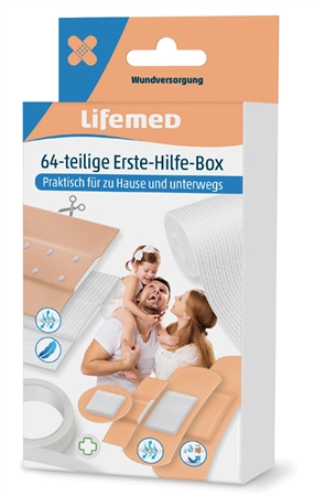 Een lifemed ehbo-pleister-box 64-delig koop je bij NiceSupplies.nl