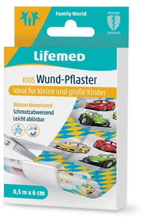 Een lifemed kinder-wond-pleister autos 500mmx60mm koop je bij NiceSupplies.nl