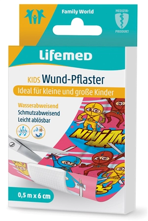 Een lifemed kinder-wond-pleister ninjas 500mmx60mm koop je bij NiceSupplies.nl