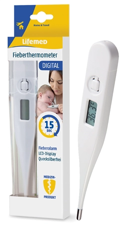 Een lifemed koortsthermometer digital wit koop je bij NiceSupplies.nl