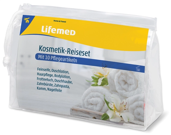 Een lifemed kosmetik-reisset in kunststofetui koop je bij NiceSupplies.nl