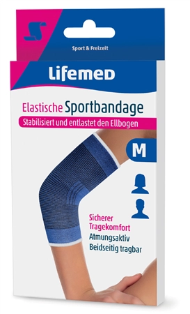 Een lifemed sportbandage ellbogenbescherming maat l koop je bij NiceSupplies.nl