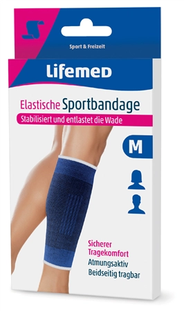 Een lifemed sportbandage wadenbescherming maat l koop je bij NiceSupplies.nl