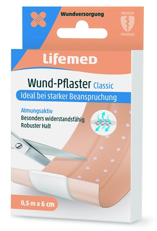 Een lifemed wond-pleister classic huidkleur 1000mmx60mm koop je bij NiceSupplies.nl