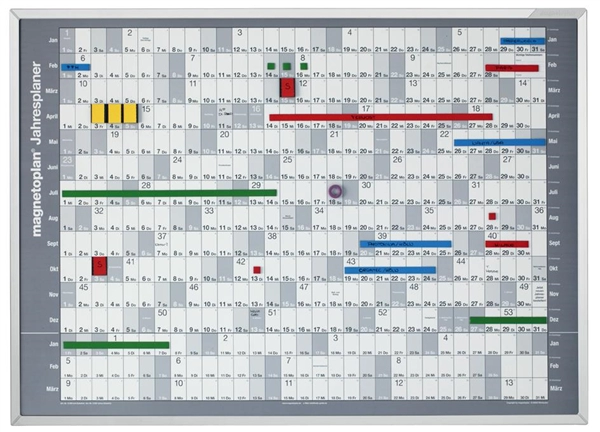 Een magnetoplan jahresplaner-folie 2023 magnethaftend koop je bij NiceSupplies.nl