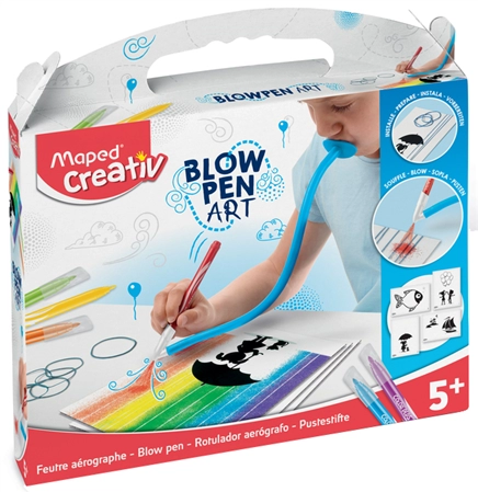 Een maped creativ pustestift-set blow pen fil'art 22-delig koop je bij NiceSupplies.nl