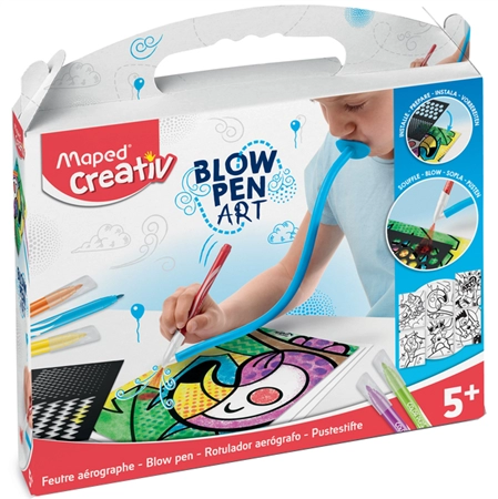 Een maped creativ pustestift-set blow pen pop'art 15-delig koop je bij NiceSupplies.nl