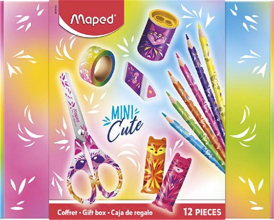 Een maped kleuterschool-geschenkbox mini cute 12-delig koop je bij NiceSupplies.nl