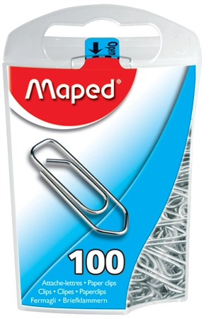 Een maped paperclips in kleur gelakt metaal 25mm koop je bij NiceSupplies.nl