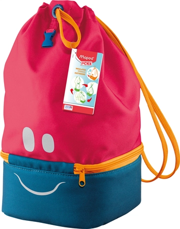 Een maped picnik lunch-tas kids concept pink koop je bij NiceSupplies.nl