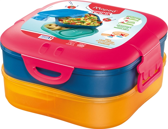 Een maped picnik lunchbox kids concept 3-in-1 1,4 l pink koop je bij NiceSupplies.nl