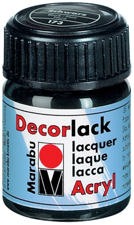 Een marabu acryllak decorlak middengeel 15 ml in glas koop je bij NiceSupplies.nl