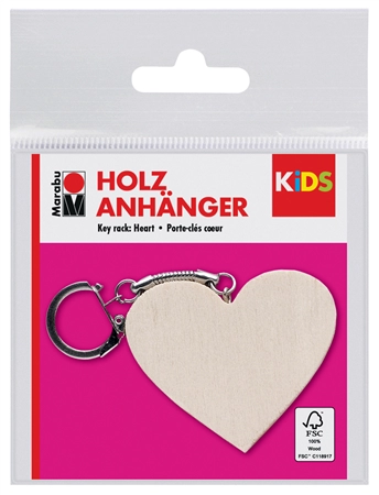 Een marabu kids sleutelhanger blume van hout koop je bij NiceSupplies.nl