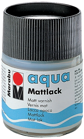 Een marabu mat lak aqua mat 50 ml in glas koop je bij NiceSupplies.nl