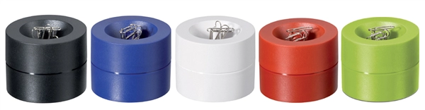 Een maul paperclipdispenser rond diameter 73mm grijs koop je bij NiceSupplies.nl