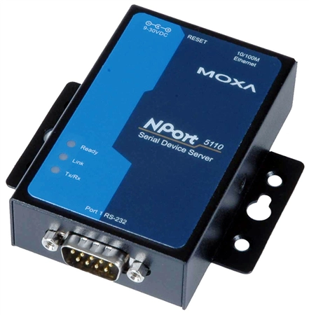 Een moxa industrial ethernet serial device server 1 poort koop je bij NiceSupplies.nl